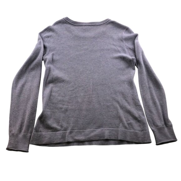 J.Jill Womens Sweater Small Crew Neck Long Sleeve Pullover Purple Knit Casual - Picture 2 of 14